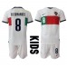 Billige Portugal Bruno Fernandes #8 Børnetøj Udebanetrøje til baby VM 2022 Kortærmet (+ korte bukser)
